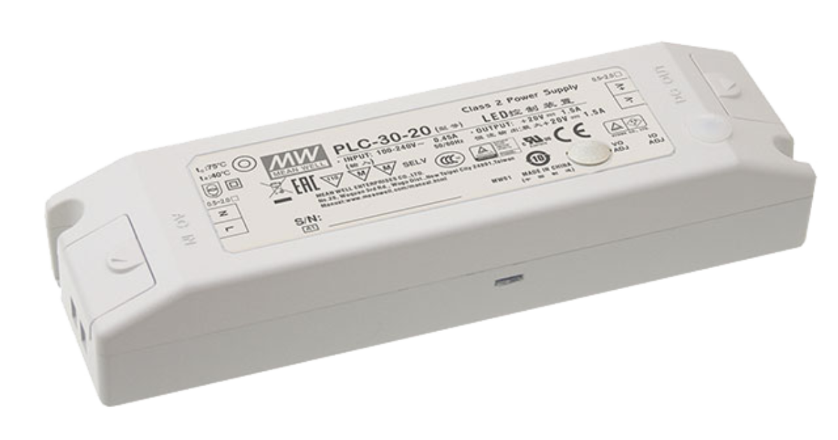 PLC30 Series Constant Voltage LED Drivers Ecopac Power